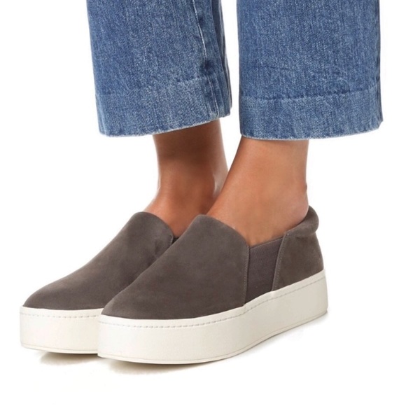 Vince Shoes Vince Warren Slip On Steel Gray Platform Sneakers Poshmark